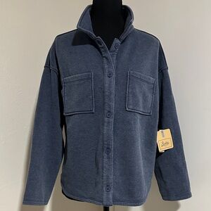 NWT - Bixby Nomad - Blue Button-Up Jacket kids XL 16/18